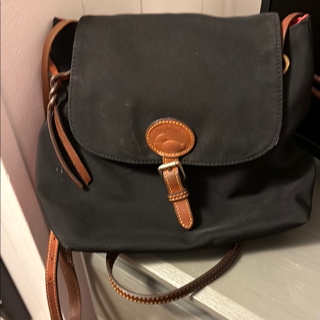 Dooney & Bourke Black And Brown Backpack